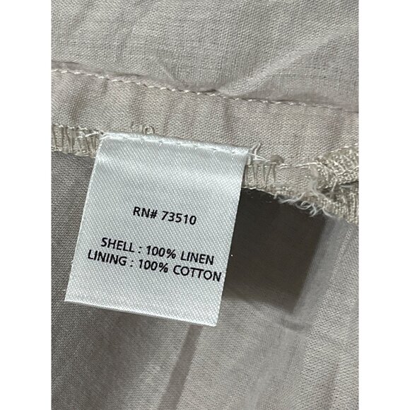 Sister Mary Ivy Jane Marta Tunic Dress Beige Black Linen Size Small - Picture 11 of 13